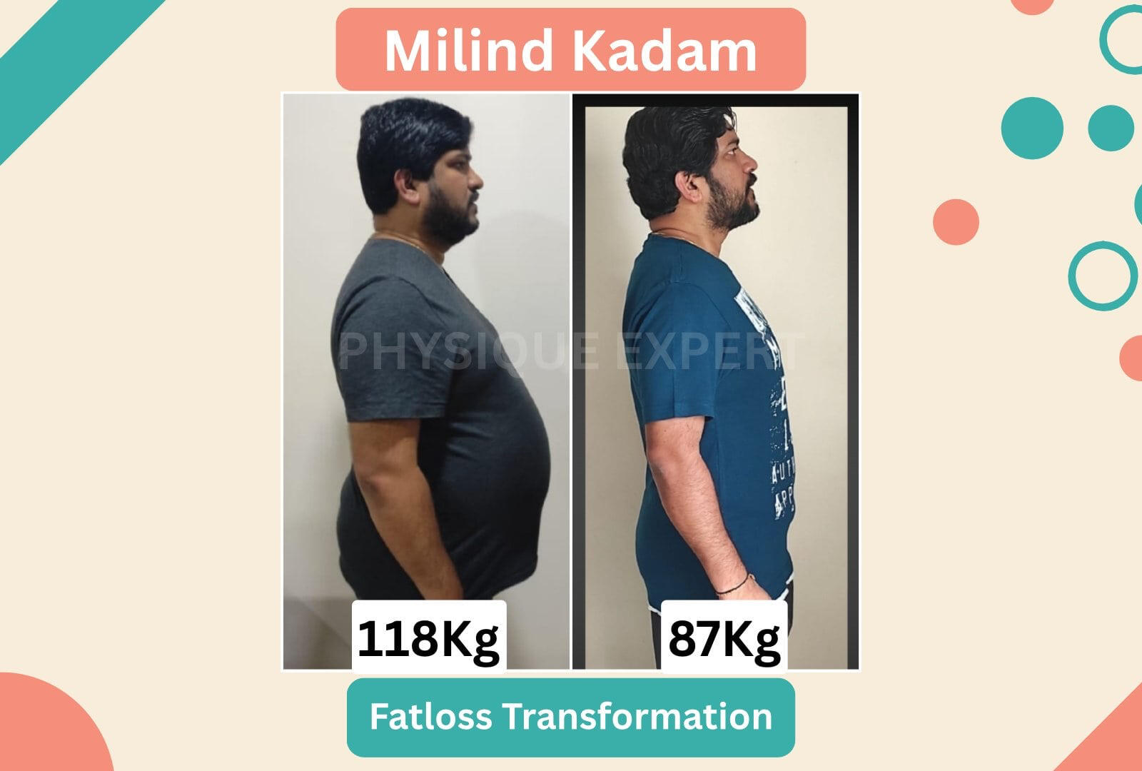Milind Kadam: a travelling professional lost 25kg weight and reduced cholesterol level