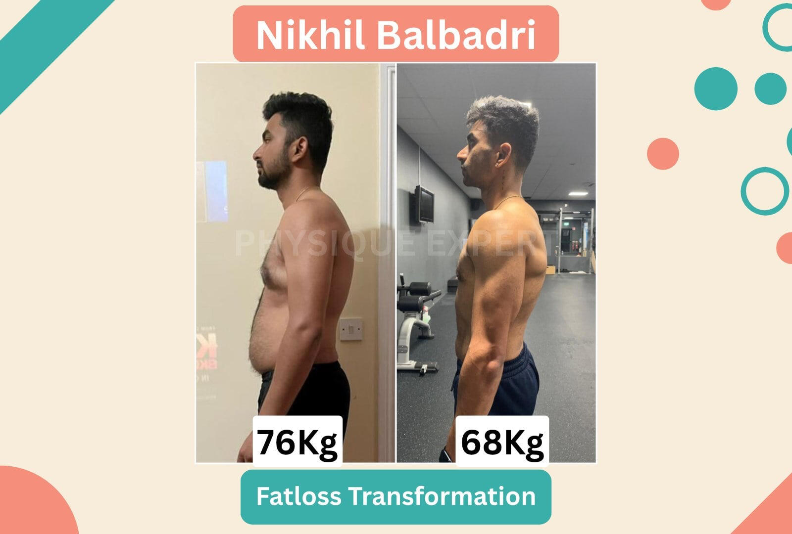 Nikhil Balbadri: a professional male NRI lost fat, gained confidence and productivity